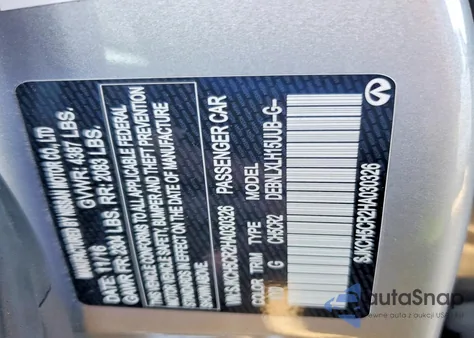 2017 Infiniti Qx30 Base z USA, uszkodzony, nr VIN SJKCH5CR2HA030326